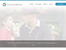 Tablet Screenshot of conceiveabilities.com